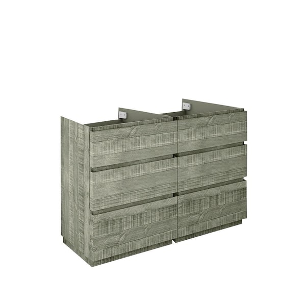 Fresca Formosa 46 in. Freestanding Double Bath Vanity Cabinet without Top in Sage Gray
