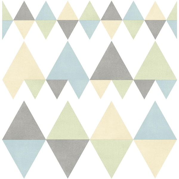 A-Street Prints Trilogy Multicolor Geometric Paper Strippable Roll (Covers 56.4 sq. ft.)