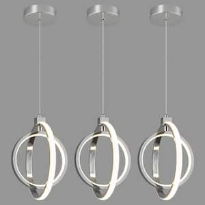 ペンダントライト クローム ZHLWIN Home Lighting Chrome Round 1-Pack Modern LED Pendant Lights