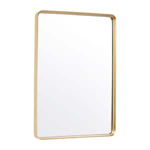 30 in. W x 40 in. H Gold Wall Mounted Mirror