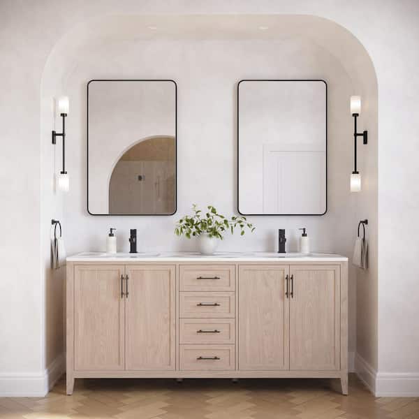 置物 GG ROSWELL Porto 72 in. W x 22 in. D x 33.8 in. H Double Sink