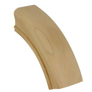 Stair Parts 7213 Unfinished Poplar 60° Over-Easing Handrail Fitting