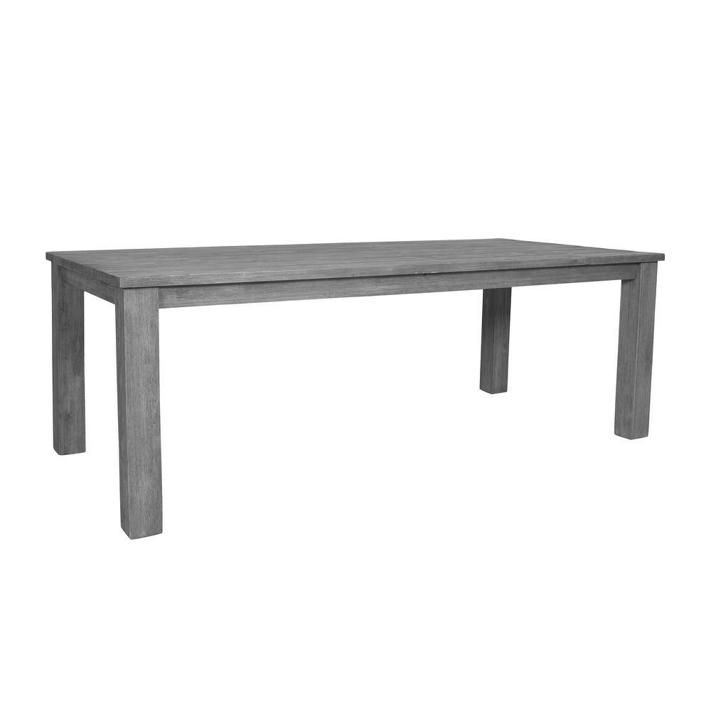 MADE 4 HOME Gray Galatsi Rectangle Wood Outdoor Dining Table 1501602