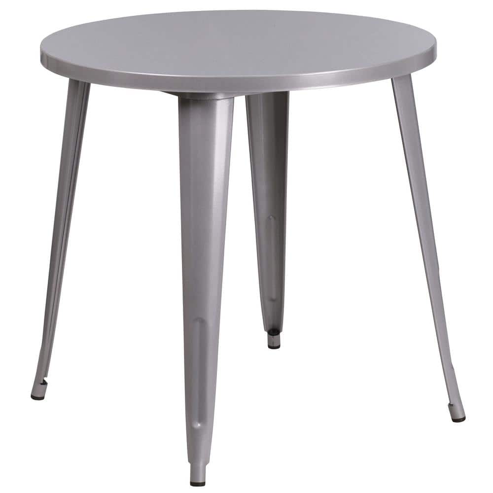 Silver Round Metal Outdoor Bistro Table price history on PriceWatchPro