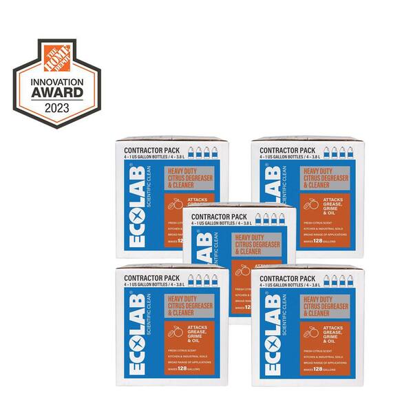 ECOLAB 1 Gal. HeavyDuty Non Toxic Citrus Degreaser Concentrate Cleaner