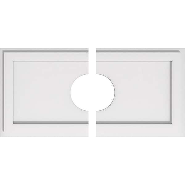 1 in. x 24 in. x 12 in. PVC Medallion Moulding