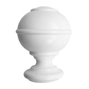 2 Wood finials for 2 inch pole rod drapery curtain NEWEL POST 