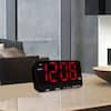 Extra-Large 3 in. Red LED Electric Alarm Table Clock with HI/LO Settings