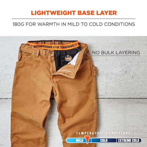 Ergodyne N-Ferno Large Lightweight Base Layer Pants 6481 - The Home Depot