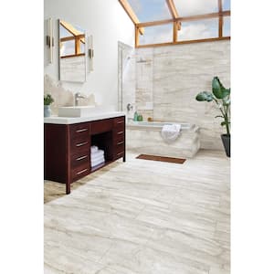 Pietra Bernini Bianco 11.88 in. x 23.63 in. Polished Porcelain Floor and Wall Tile (512 sq. ft./Pallet)