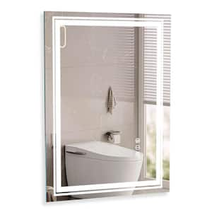 32 in. x 40 in. Rectangular Frameless Wall Mirror, Bathroom Vanity Mirror, Tempered Glass