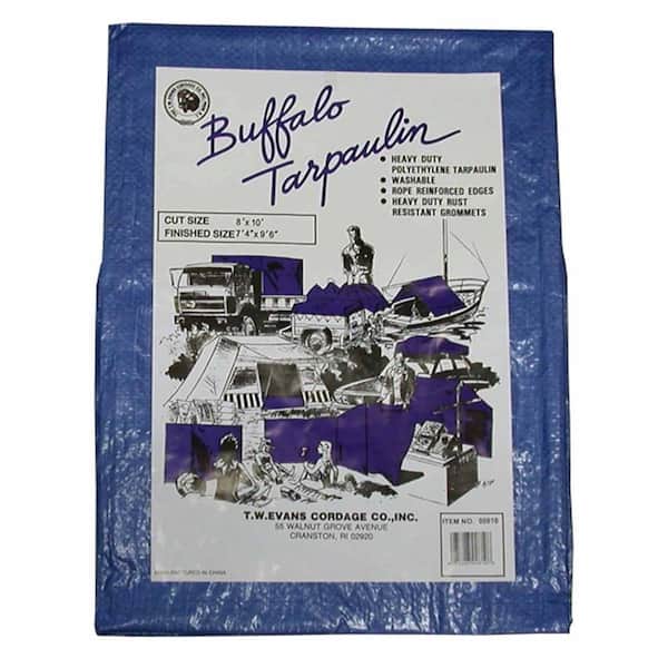 10 ft. x 20 ft. Buffalo Blue Poly Tarp