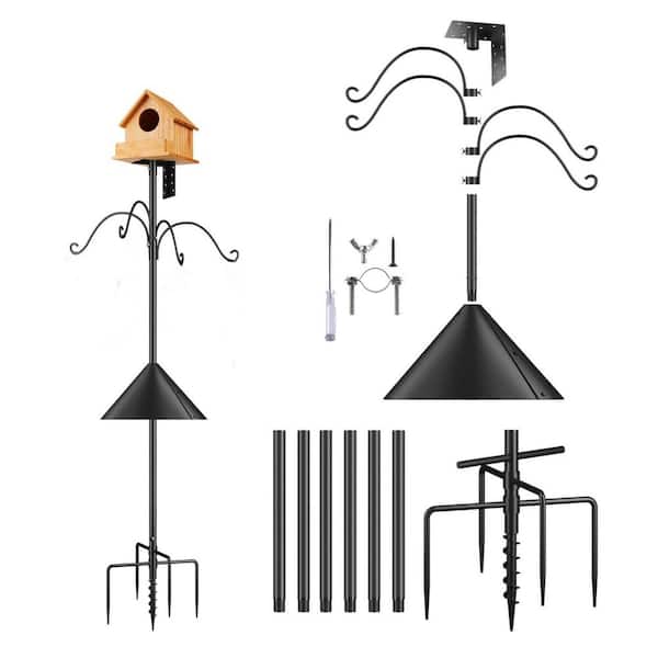 FAWEY TRED INC 92 in. Steel Shepard's Hooks for Outdoor Bird feeder Poles for Outdoor (Bird House NOT Included)