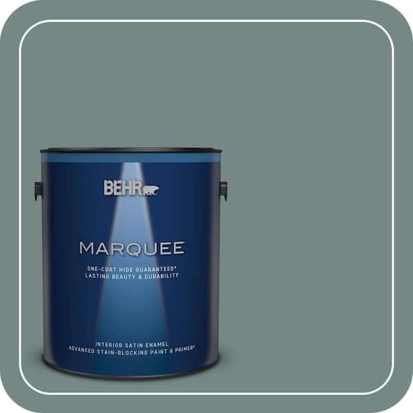 BEHR MARQUEE 1 gal. #MQ6-10 Echo Park One-Coat Hide Satin Enamel Interior Paint & Primer