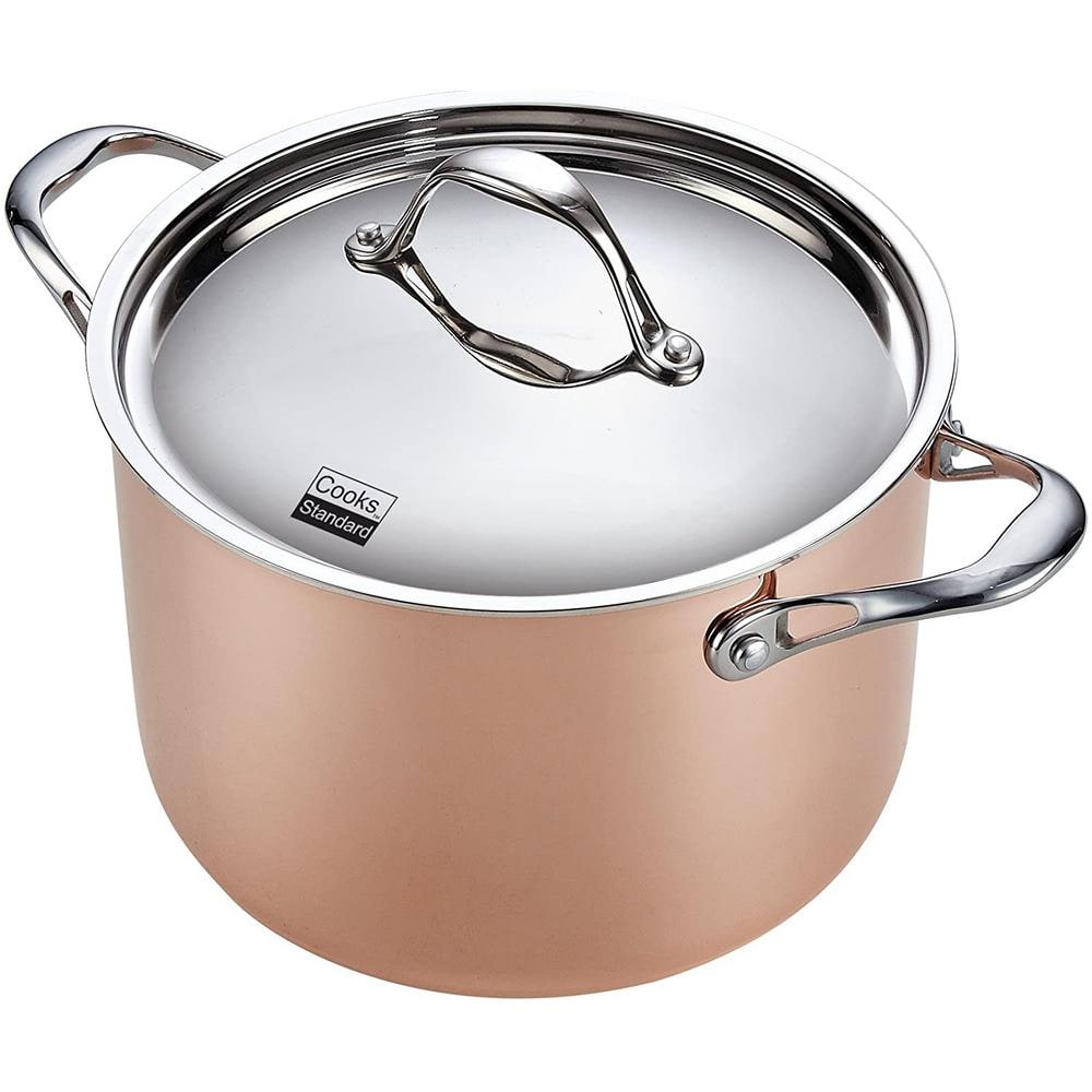 Cooks Standard 8-Piece Copper and Stainless Steel Cookware Set