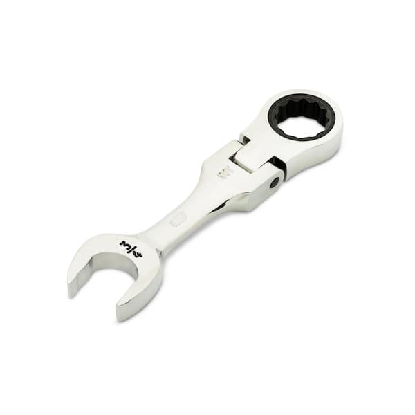 GEARWRENCH 3/4 in. 90-Tooth 12 Point Stubby Flex Ratcheting Combination Wrench