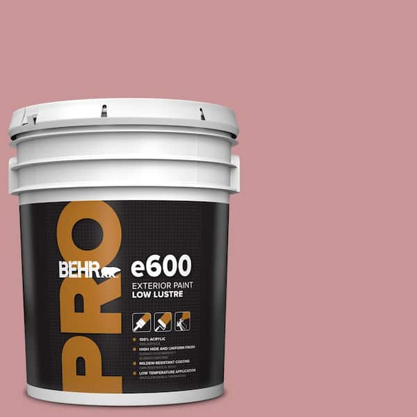 5 Gal. #S140-4A Dusty Rose Low Luster Exterior Paint