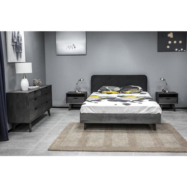 Armen Living Mohave 3 Piece Acacia Queen Bedroom Set