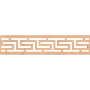 Tulum Fretwork 0.25 in. D x 46.75 in. W x 10 in. L Hickory Wood Panel Moulding