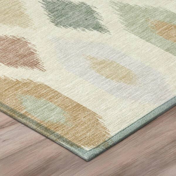 Chantille Machine Washable Indoor/Outdoor Abstract ACN3108 Cream 3 ft. x 4 ft. Area Rug