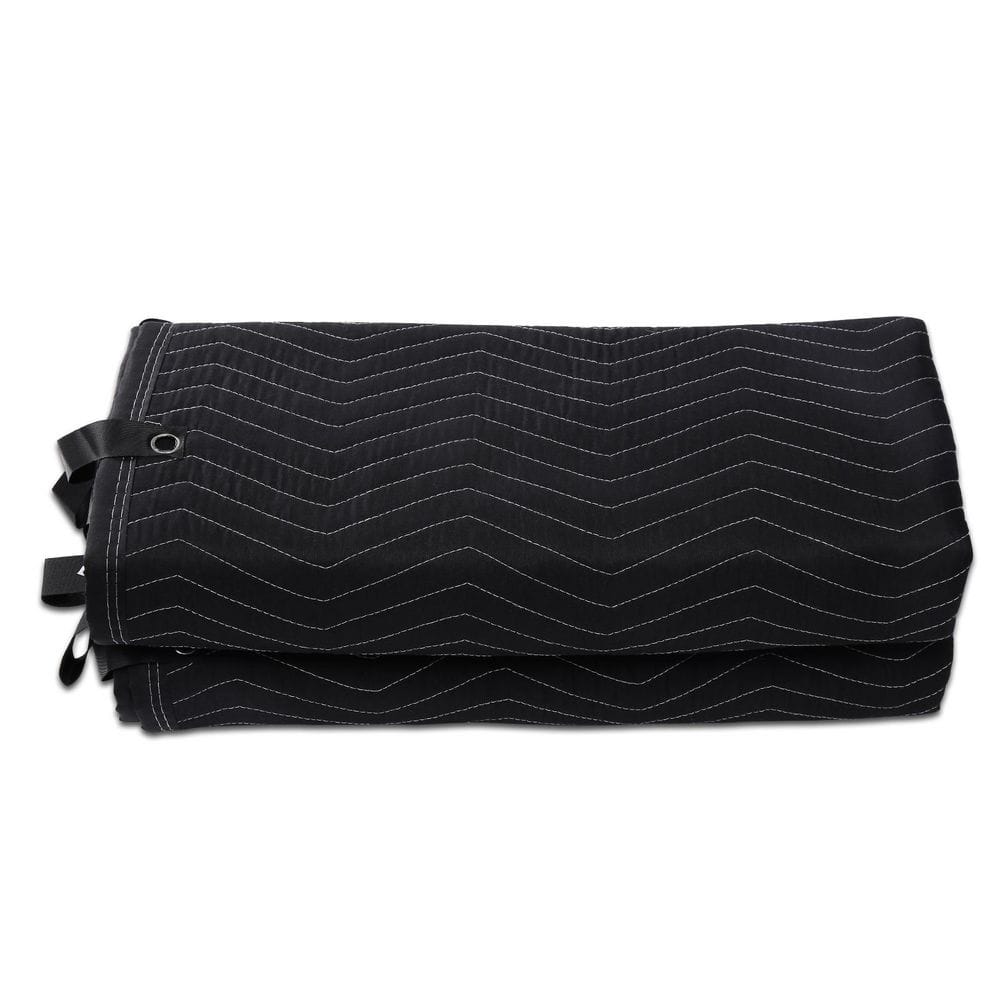 96 in. x 80 in. Sound Dampening Blanket, Extra-large, Grommeted Black Blocks Noise and Light for Doors 2025 Update price history on PriceWatchPro