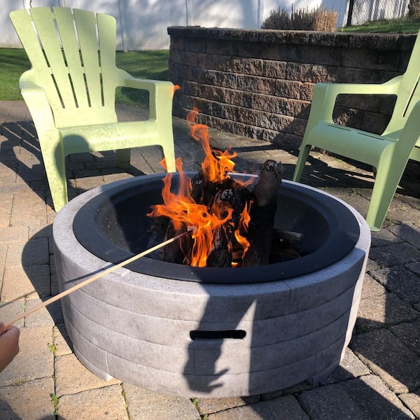 Sunnydaze Decor 32 5 In W X 21 25, How To Build A Wood Burning Fire Pit