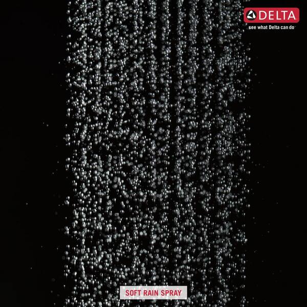 Delta Faucet Single-Spray Touch-Clean Rain Shower Head Chrome 52841 
