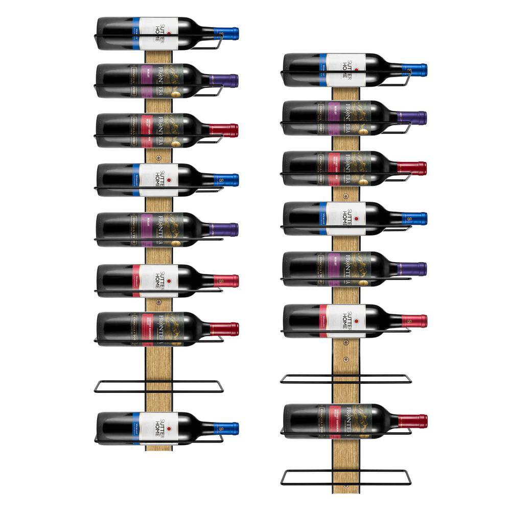 Wall Mounted Wine Rack - (Set of 6)