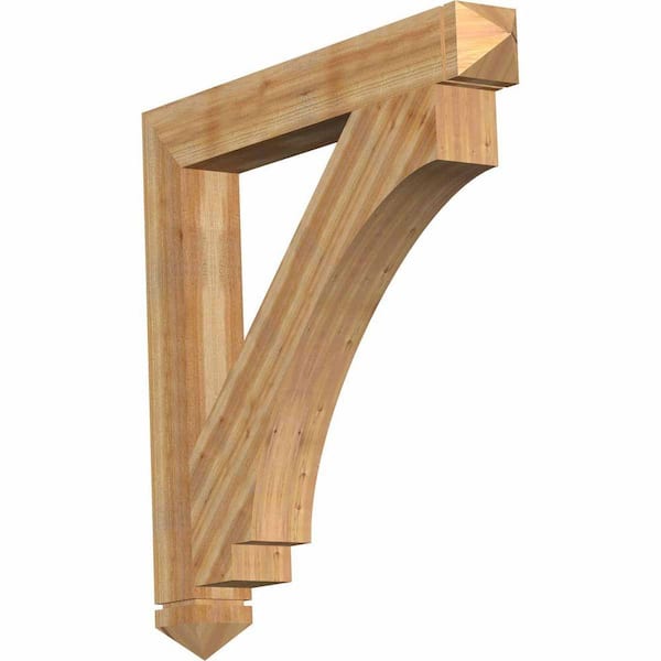 Ekena Millwork 6 in. x 48 in. x 48 in. Western Red Cedar Imperial Arts and Crafts Rough Sawn