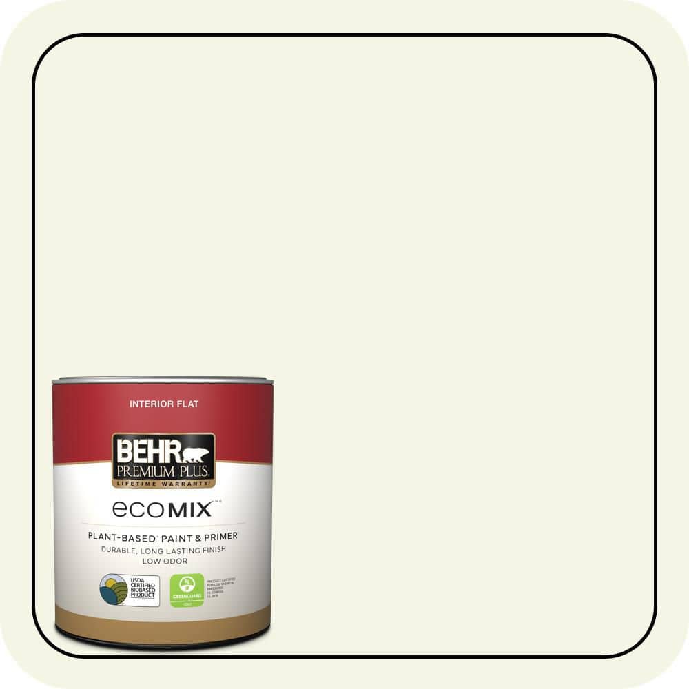 1 qt. #GR-W04 Precious Dewdrop Flat EcoMix Plant-Based Interior Paint & Primer price history on PriceWatchPro