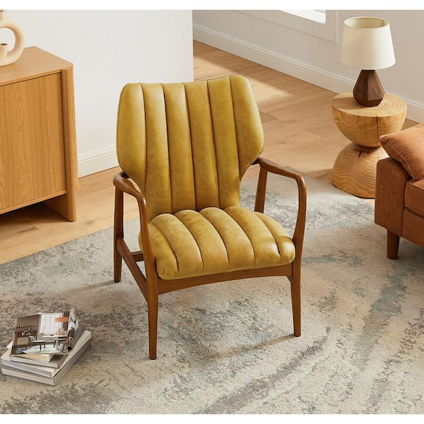 Art Leon Genuine Leather Lounge Accen...