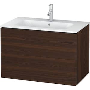 L-Cube 18.88 in. W x 32.25 in. D x 21.63 in. H Bath Vanity Cabinet without Top in Walnut Brushed