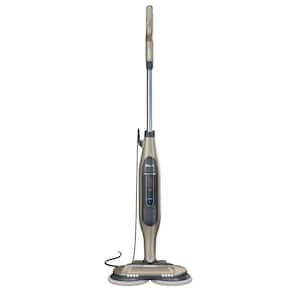 Steam and Scrub Corded Steam Mop for Hard Floor, Marble, tile and Stone in Brown with Swivel Steering