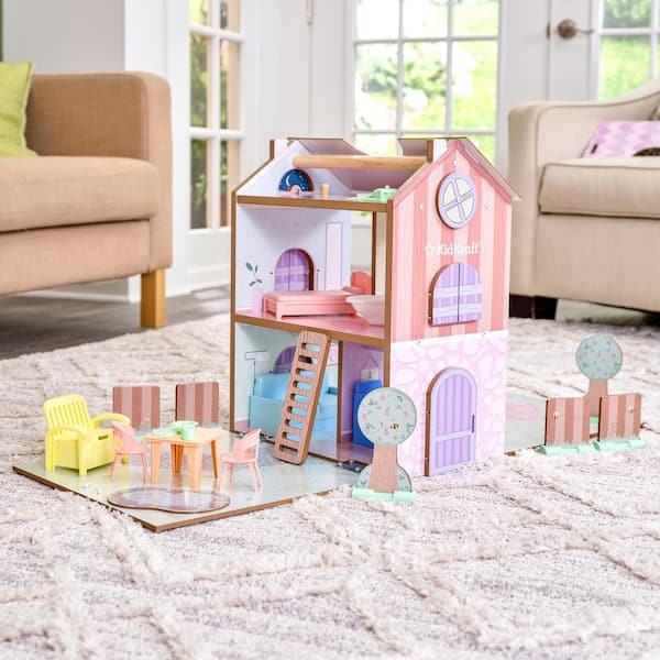 Kidkraft Play Store Cottage Wooden Dollhouse 36 Accessories Multi