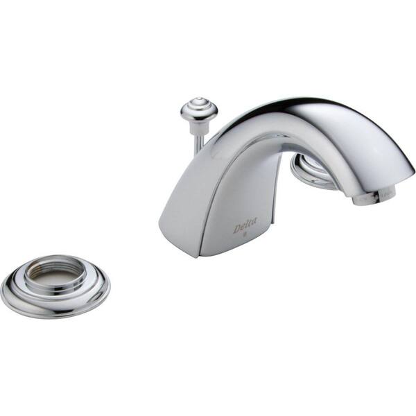 Unbranded Innovations 8 in. Widespread 2-Handle Mid-Arc Bathroom Faucet in Chrome-DISCONTINUED