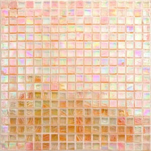 Breeze Passion Fruit 12-3/4 in. x 12-3/4 in. Face Mounted Glass Mosaic Tile (1.15 sq. ft./Each)