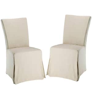 Suzie Slipcover Dining Chair in Beige