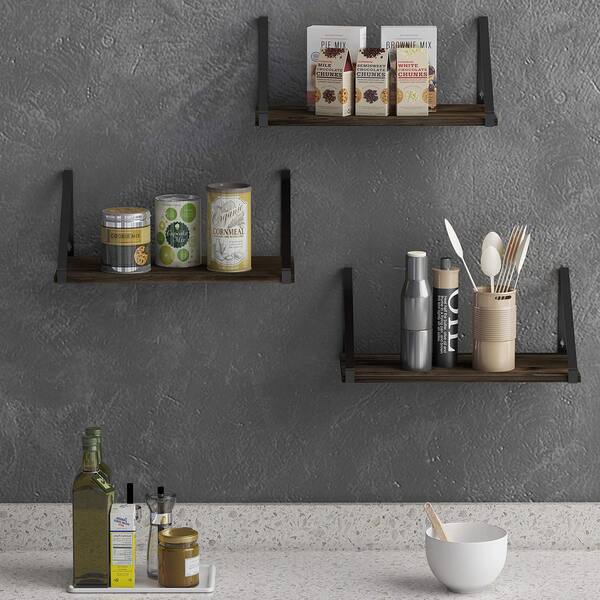 Floating Shelf White Open Floating Shelving Hard Lacquer Paint