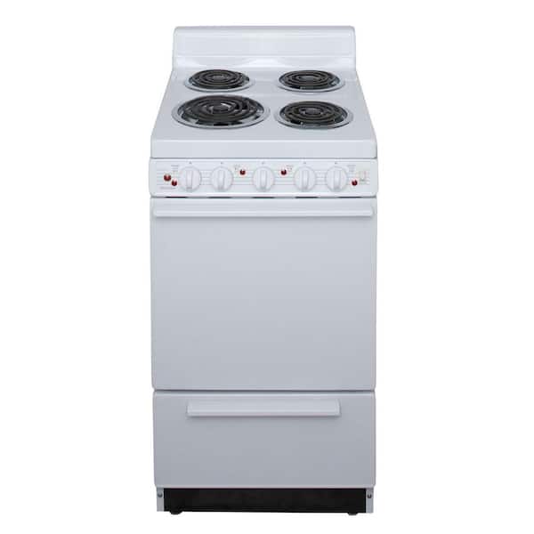 20 Inch Magic Chef,Compact Electric Range,Coils,Stove,Off-White