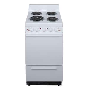 20 in. 2.42 cu. ft. Electric Range in White