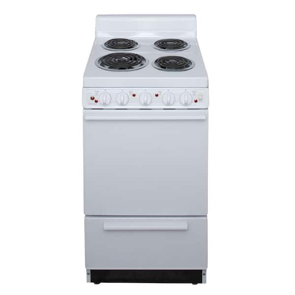 Unbranded 20 in. 2.42 cu. ft. Electric Range in White