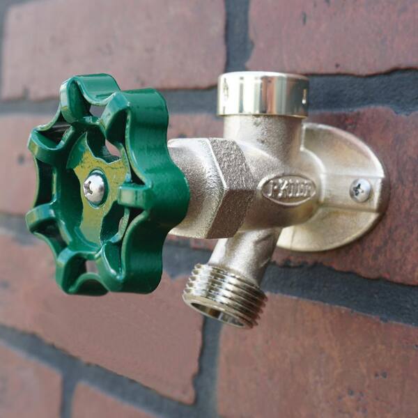 Prier Diamond 478D-12L Anti-Siphon Wall Hydrant - 1/2" MPT X 1/2" SWT, Nickel Finish