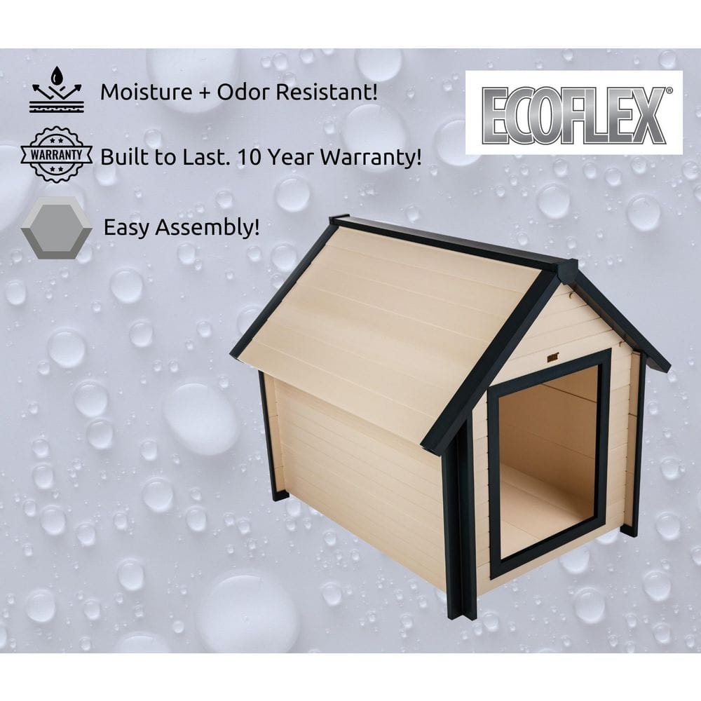 Large Maple and Green Insulated ECOFLEX Dog House