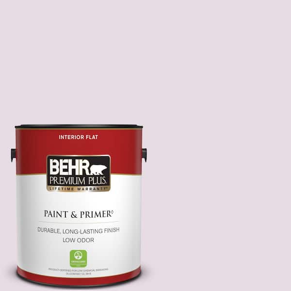 BEHR PREMIUM PLUS 1 gal. #M100-1 Aroma Flat Low Odor Interior Paint & Primer