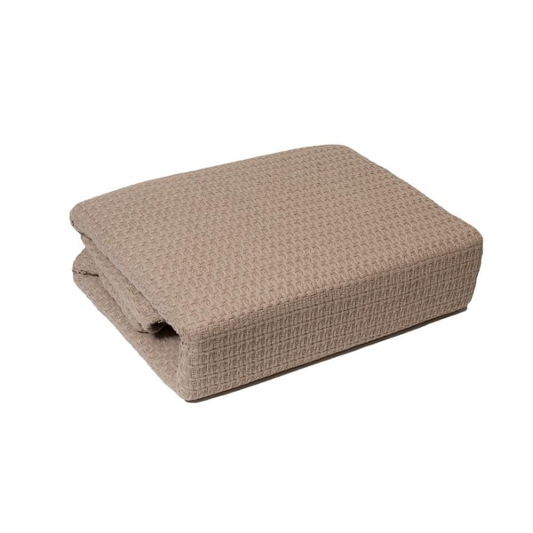 Lintex Marquis Taupe Cotton King Blanket