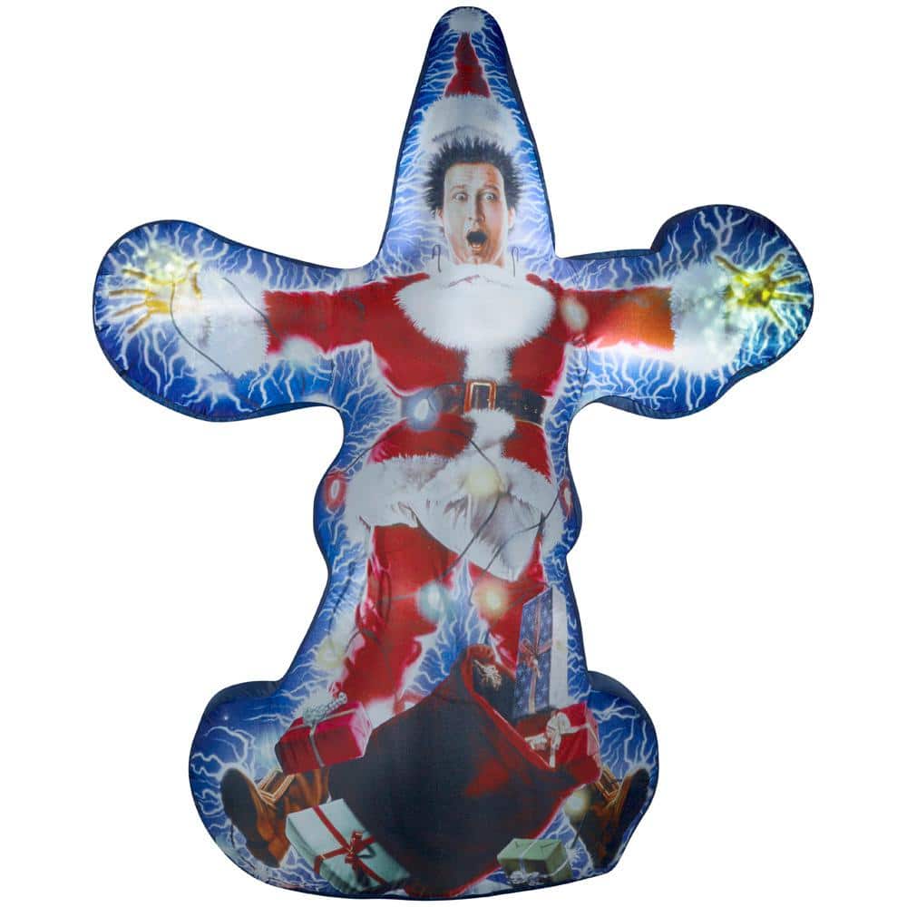 6 ft. Pre-Lit Inflatable Holiday Photorealistic Projection Mini Kaleidoscop
