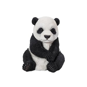 Hi Line Gift Baby Panda Playing Statue B The Home Depot