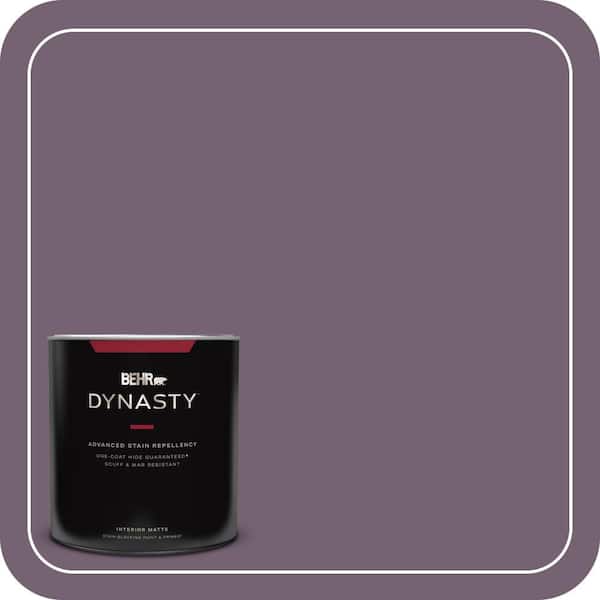 BEHR DYNASTY 1 qt. #680F-6 Shy Violet Matte Interior Stain-Blocking Paint and Primer