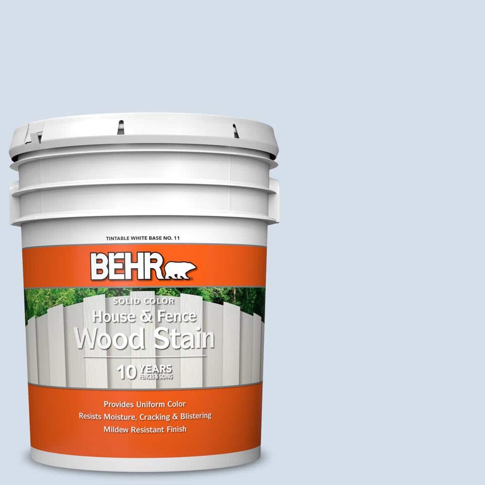 5 gal. #580E-1 Rain Drop Solid Color House and Fence Exterior Wood Stain