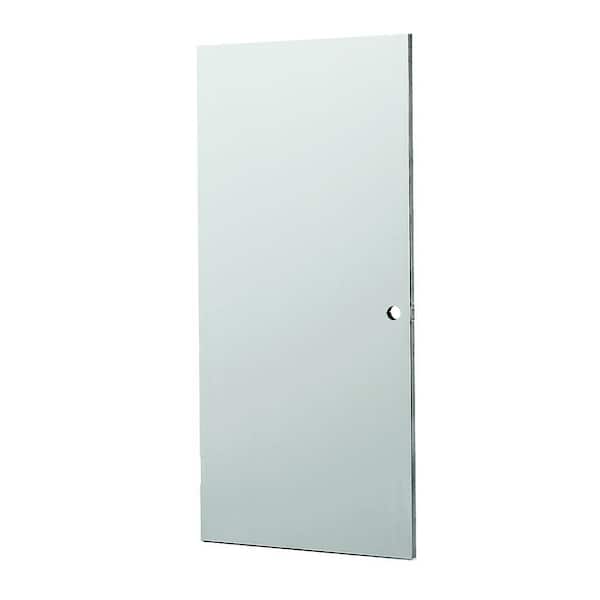 Unbranded 30 in. x 80 in. Gray Reversible Fire Primed Steel Commercial Door Slab